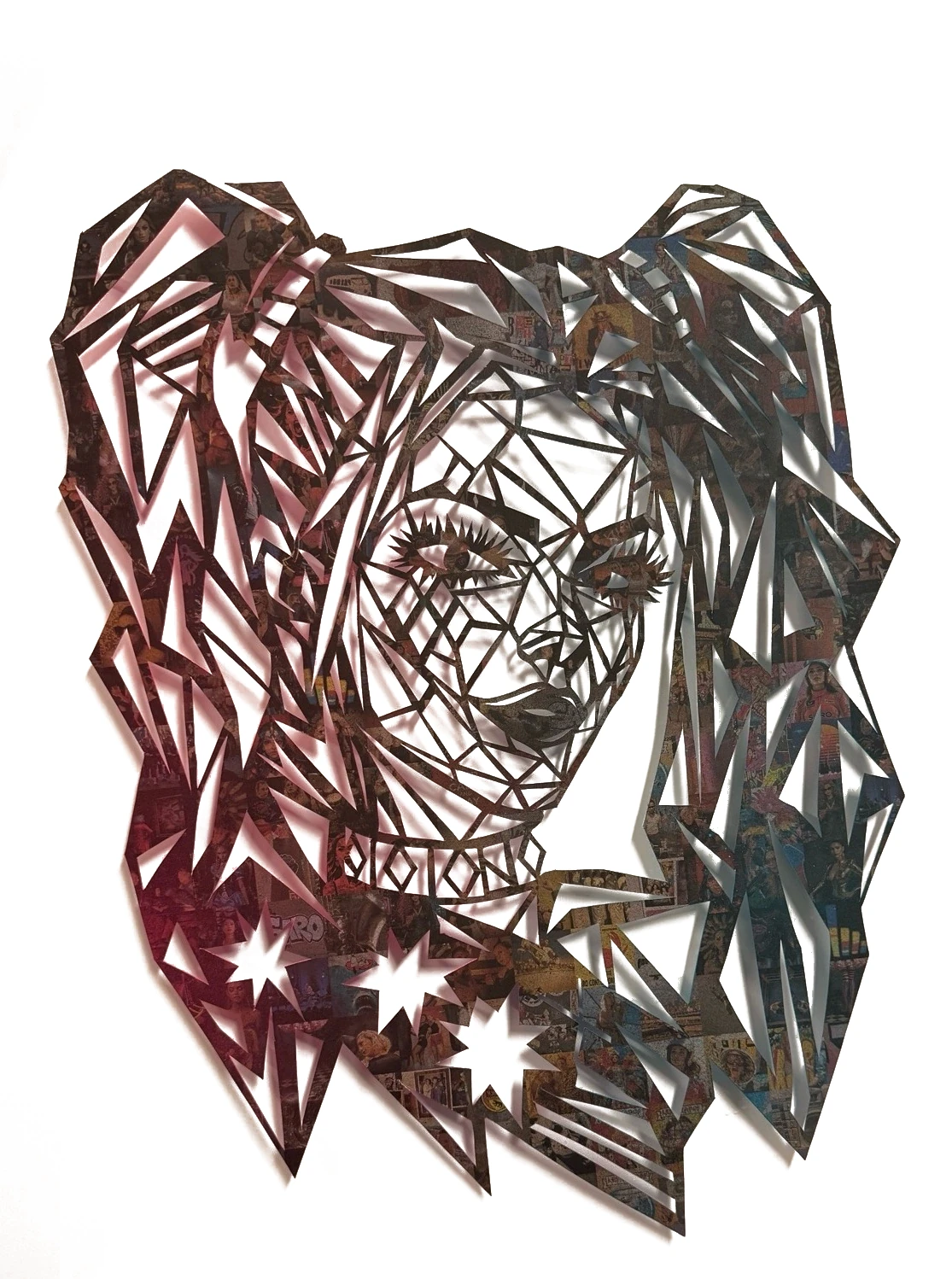 Harley Quinn — geometric cut-out by SARO.
