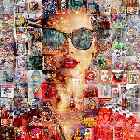 LA PILOTE — mosaic portrait by SARO